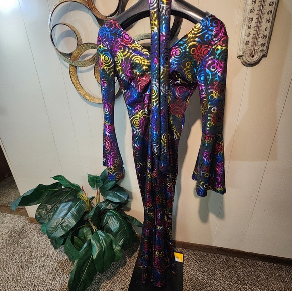 Disco Bellbottom Jumpsuit - Picture 1 of 13